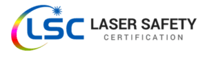 the laser safety logo.