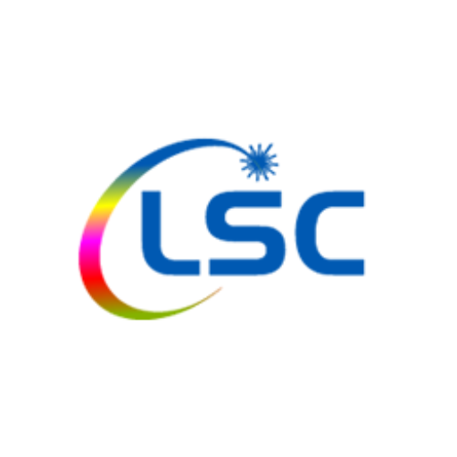 a white background with a blue and red logo.
