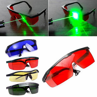 Laser PPE glasses with green and red lights.