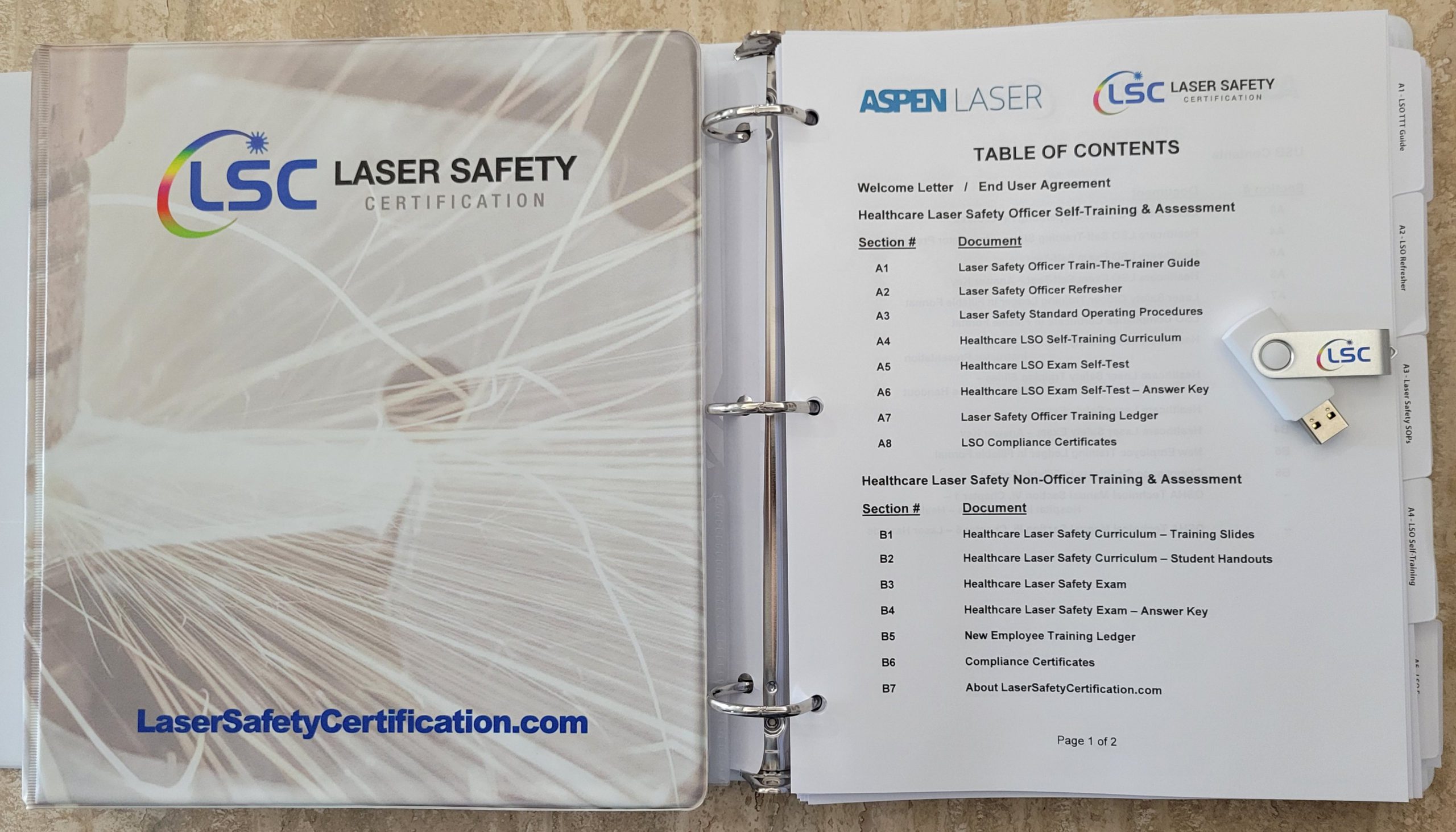 ASPEN Healthcare LSO Kit Laser Safety Certification