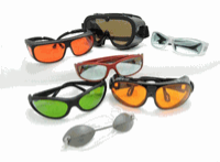 a variety of safety glasses, including laser safety options.