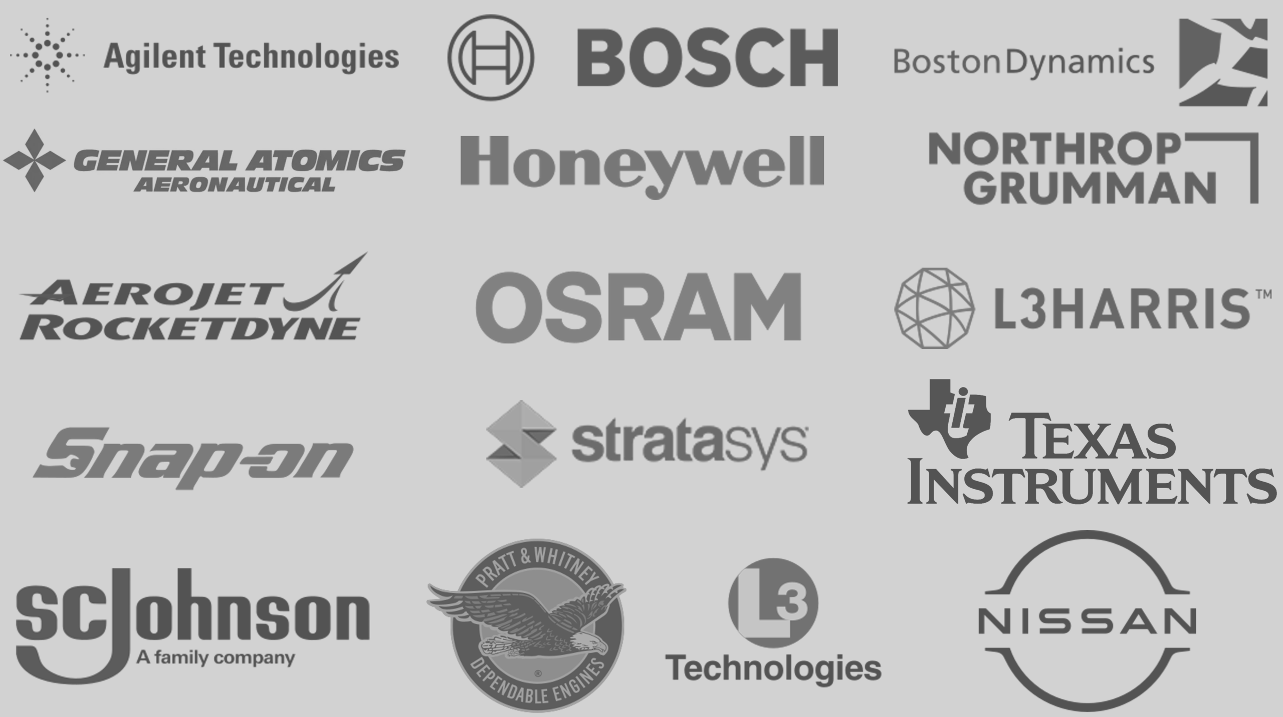 a bunch of logos that are on a gray background representing laser safety officer certification.