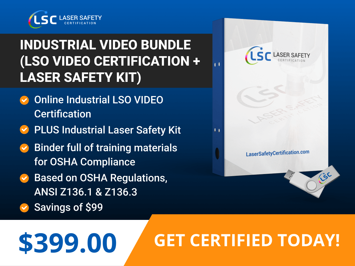 Industrial video bundle lss video certification laser safety.